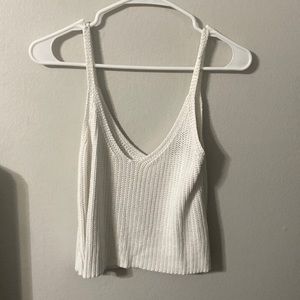 Crop knit shirt